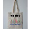 Budget Calico Tote Bag Thumbnail